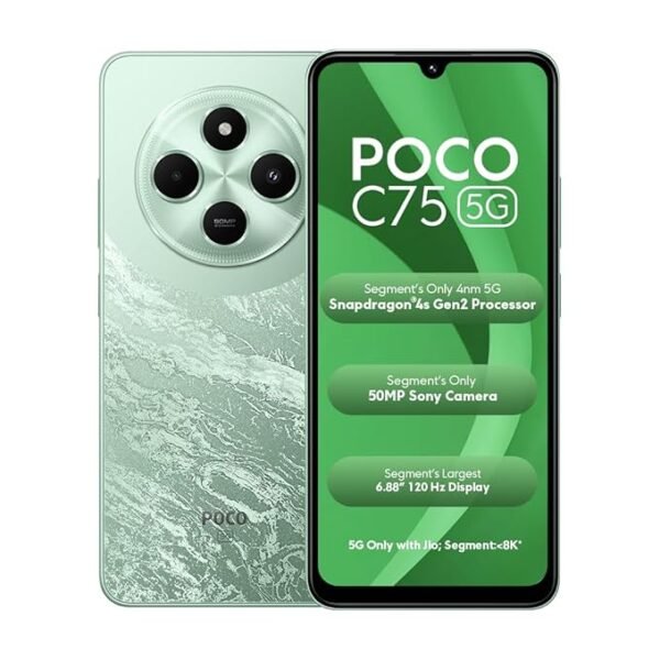POCO C75 5G, Enchanted Green (4GB, 64GB)