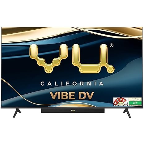 Vu 164cm (65 inches) Vibe Series 4K QLED Smart Google TV 65VIBE-DV
